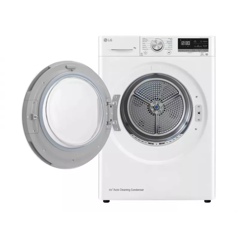 LG RH90V9AV4N, tepelné čerpadlo, 9 kg, hĺbka 66 cm - sušička bielizne
