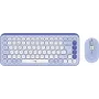 Logitech POP Icon Combo - sada klávesnice a myši - bezdrôtová - Bluetooth LE - QWERTZ - Švajčiarsko - fialová, off-white (920-013277)