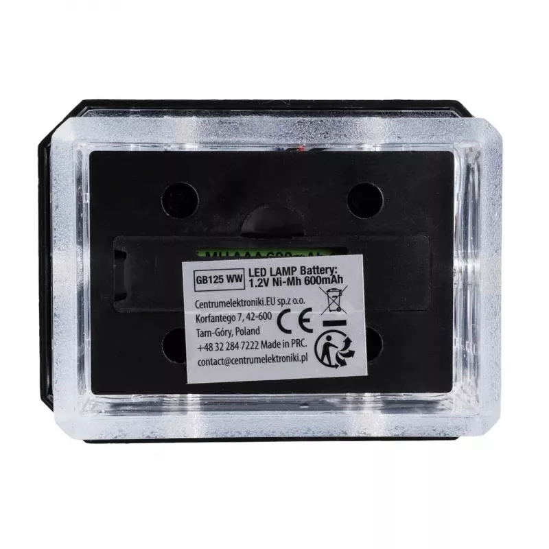 GreenBlue solárne LED stĺpové svietidlo, 60x40mm, obálkový tienidlo, 3200K, GB125 WW