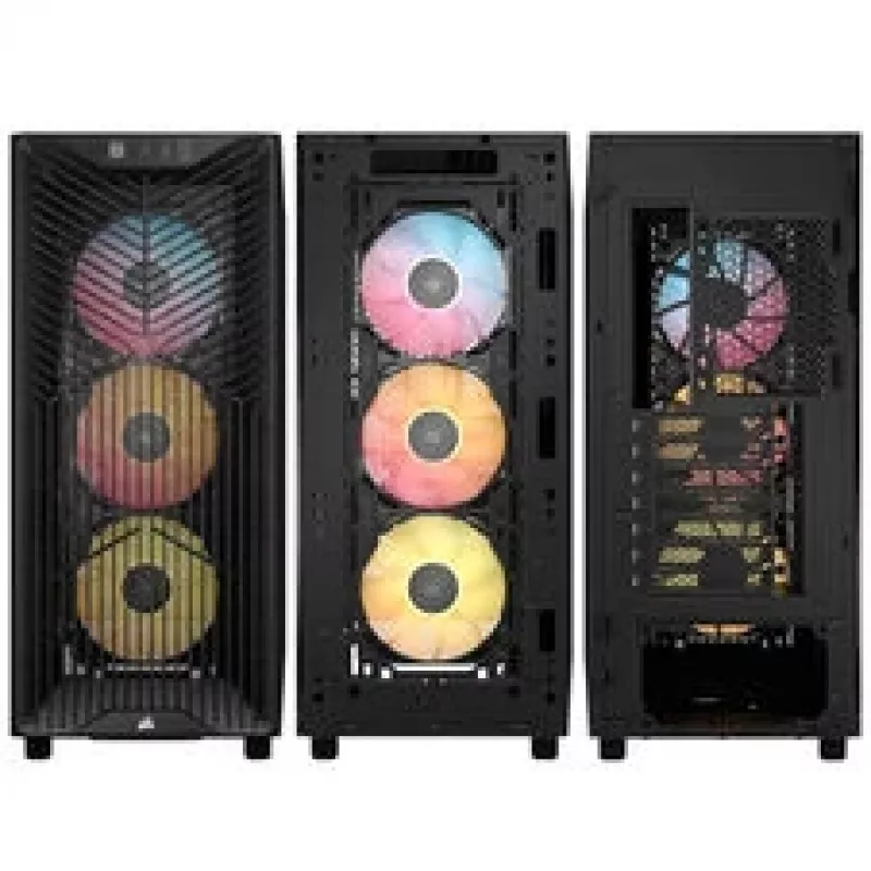 Corsair 3200D RS ARGB PC skriňa, Midi-Tower, ATX, Tempered Glass - sivá