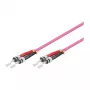 Patch kábel LWL Duplex OM4 (Multimode, 50/125) ST/ST, LSZH, 1 m, Good Connections®