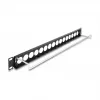 Patch panel DeLOCK 19 inch D-Type 16 port 1U čierny model 67058