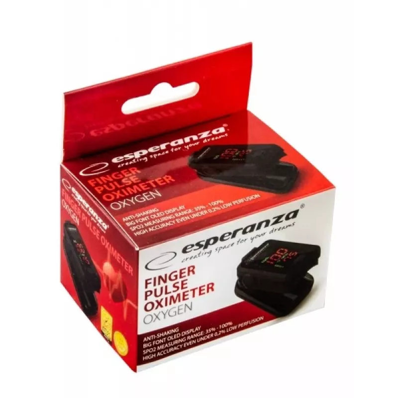 Pulzný oxymeter Esperanza ECO001 čierny