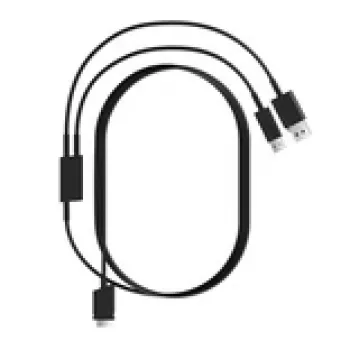 Pimax Crystal Light/Super 2-in-1 DisplayPort a USB kábel, čierny, 5 m