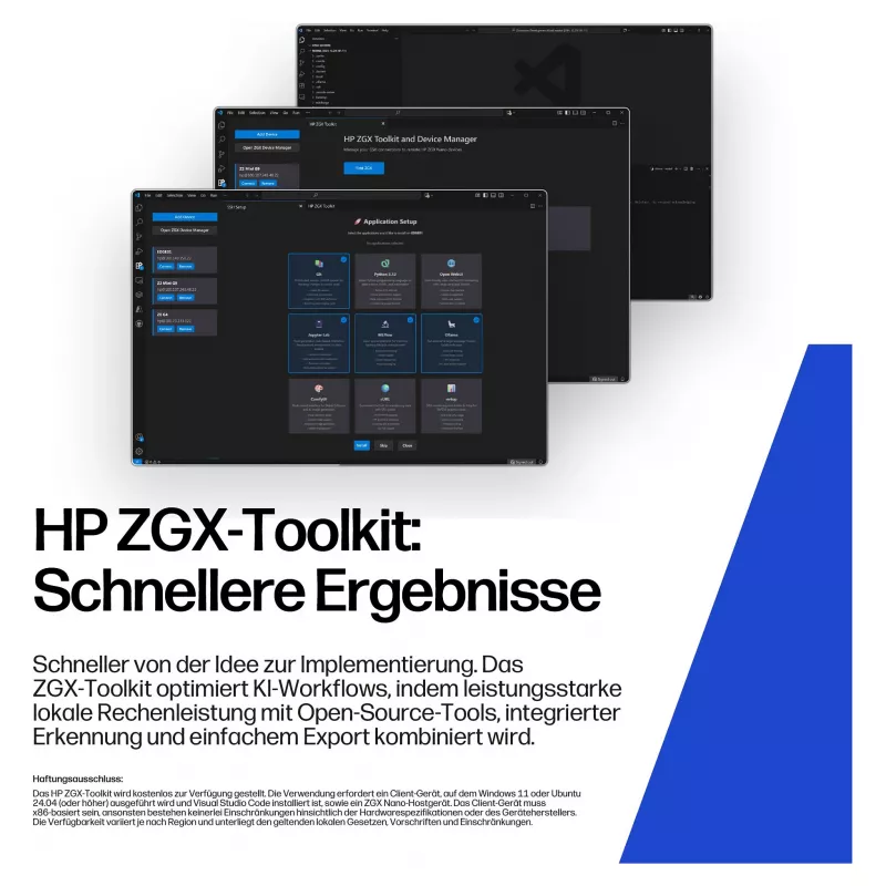 HP ZGX NANO G1n AI Mini GB10 s Nvidia Blackwell, 128 GB RAM, 2 TB SSD, DGX WLAN