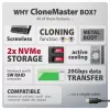 Externé puzdro AXAGON EEM2-20GD USB-C 20 Gbps pre dve M.2 NVMe SSD s hardvérovým klonovaním