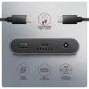 Externé puzdro AXAGON EEM2-20GD USB-C 20 Gbps pre dve M.2 NVMe SSD s hardvérovým klonovaním