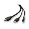 KVM kábel Belkin F1DN1CCBL — HDMI na USB A/B s audiom, USB konektory pre klávesnicu/myš, 3 m