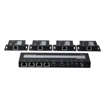 ATEN VS1824KIT 4-portová súprava rozbočovača HDMI 4K Cat 6 so 4 prijímačmi