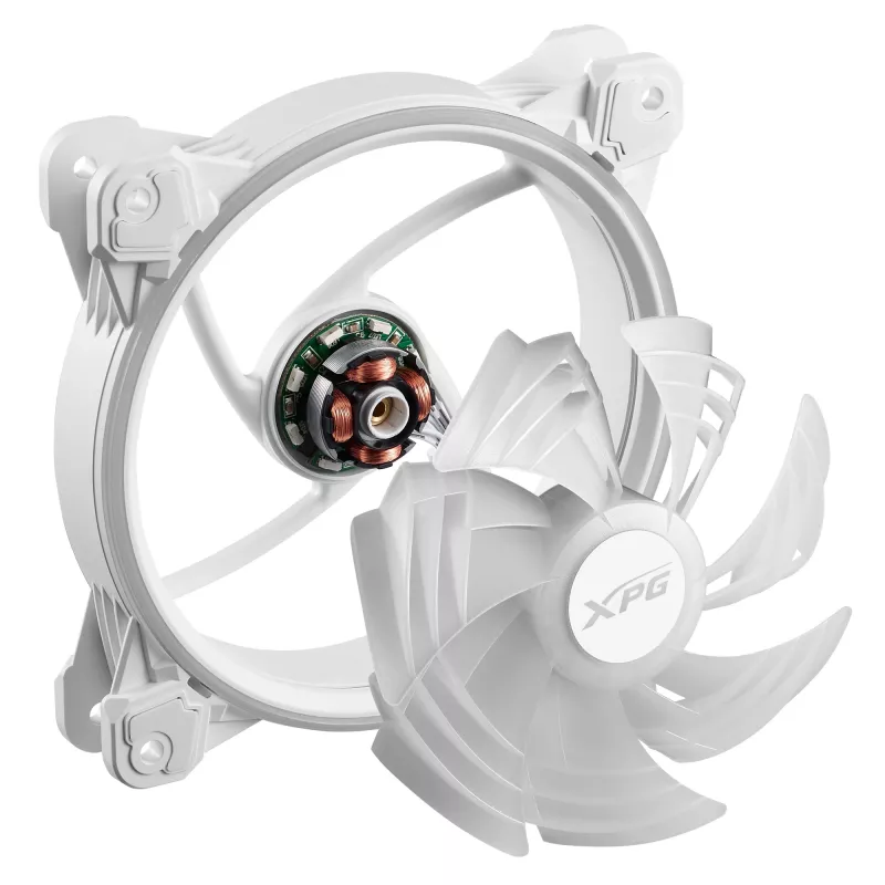 XPG HURRICANE 120 ARGB PWM biely, ventilátor, 12 cm, 600 RPM, 2000 RPM, biela