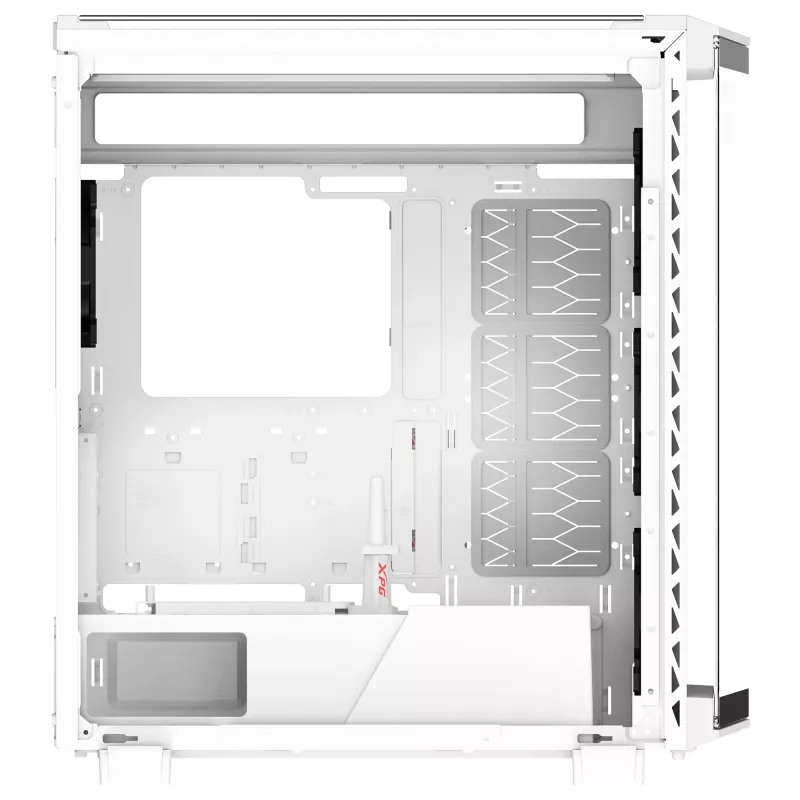 XPG BATTLECRUISER II ST Mid-Tower biela, Midi Tower, PC, biela, ATX, EATX, micro ATX, Mini-ITX, nerezová oceľ, gaming