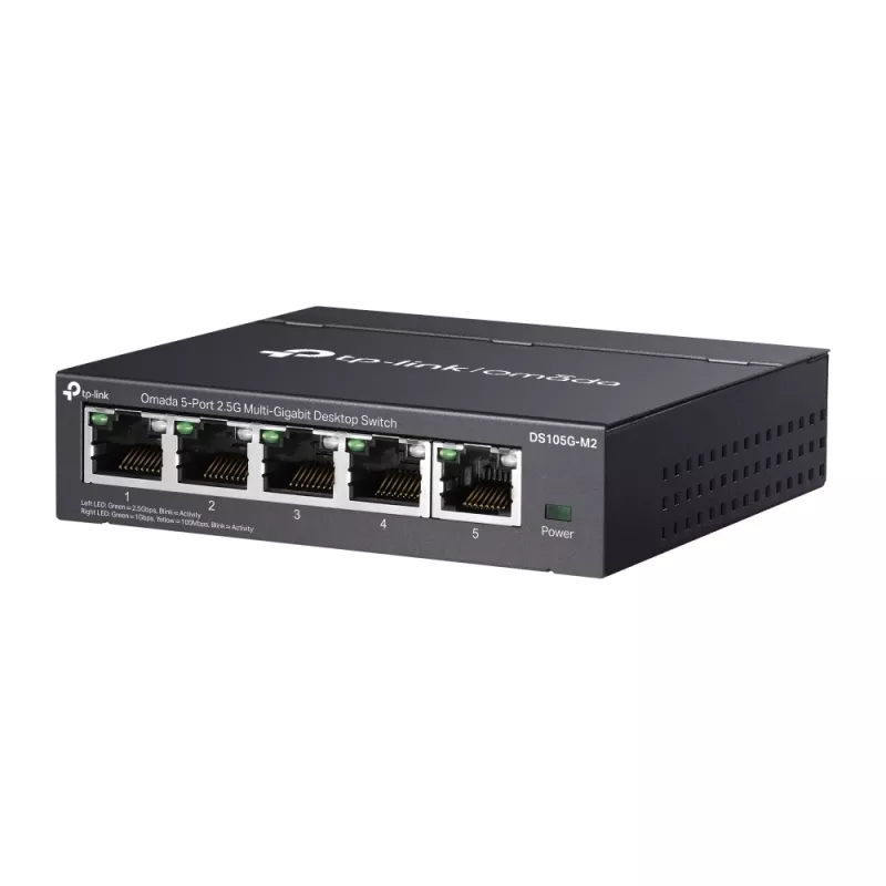 TP-Link Omada DS105G-M2 sieťový switch neupravovaný 2.5G Ethernet (100/1000/2500) čierny