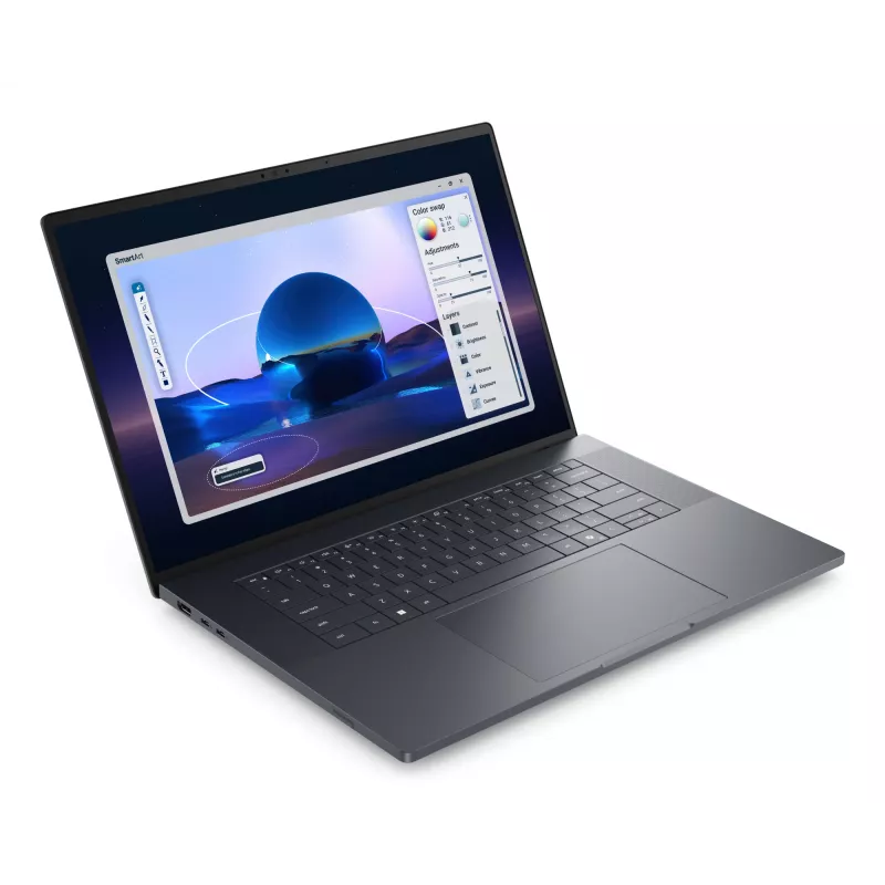 DELL Pro Max 16 Premium MA16250 Intel Core Ultra 7 265H mobilná pracovná stanica 40,6 cm (16 palcov) Full HD+ 32 GB LPDDR5x-SDRAM 1 TB SSD NVIDIA RTX PRO 1000 čierno-biela Wi-Fi 7 (802.11be) Windows 11 Pro nemecký čierna