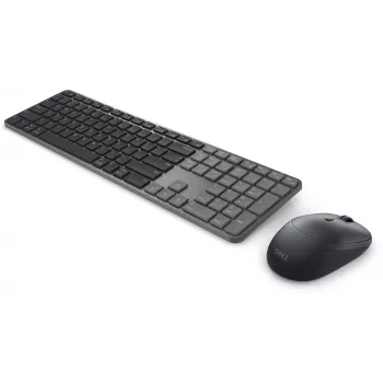 DELL Pro 7 tenká KM726 klávesnica myš súčasťou Home/Office RF bezdrôtová + Bluetooth QWERTZ nemecká čierna