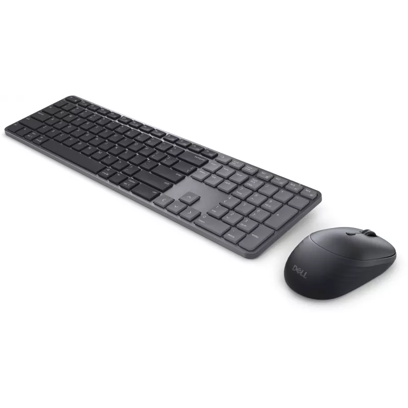 DELL Pro 7 tenká KM726 klávesnica myš súčasťou Home/Office RF bezdrôtová + Bluetooth QWERTZ nemecká čierna