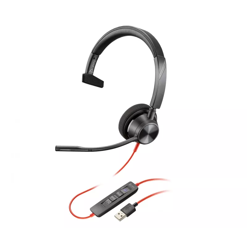 HP Poly Blackwire 3310 Microsoft Teams certifikovaný headset +USB-C/A adaptér TAA