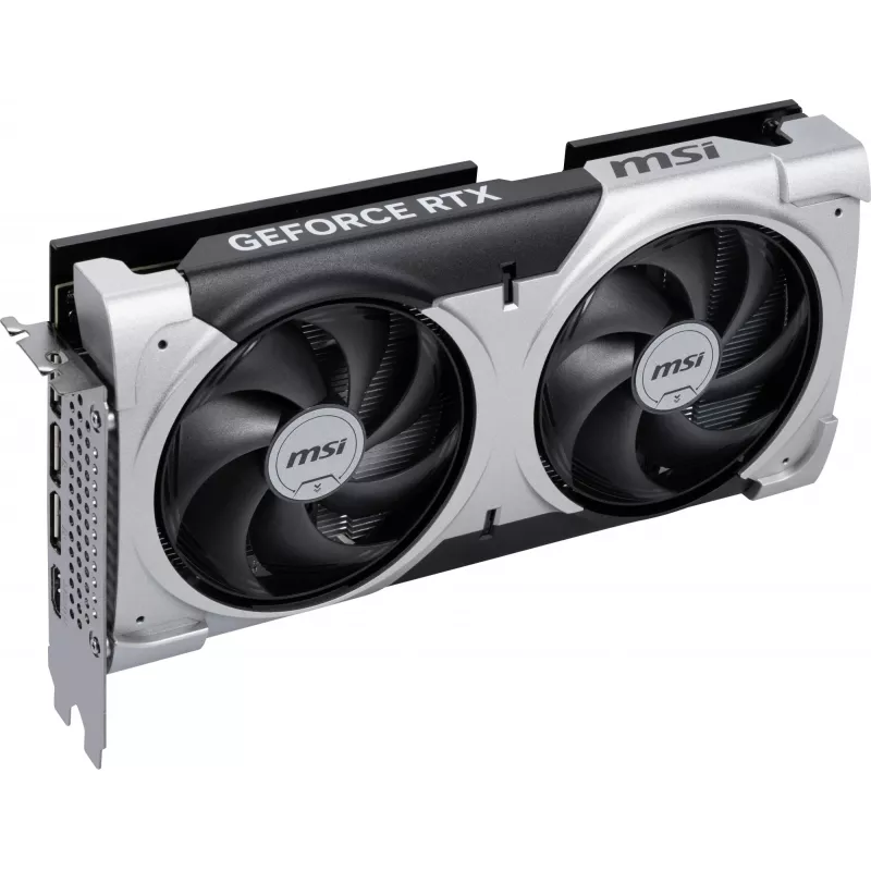 Grafická karta MSI GeForce RTX 5060 Ti 16 GB GDDR7, PCIe 5.0, 128-bit, 2602 MHz Boost, 180 W, 2x ventilátor