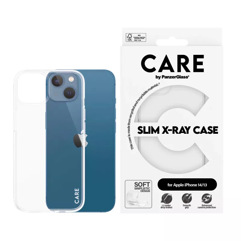 PanzerGlass CARE™ by PanzerGlass X-Ray puzdro pre iPhone 14 / 13 — transparentné puzdro