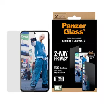 PanzerGlass Privacy ochranná fólia displeja UWF - číra - Samsung Galaxy A57 5G číra ochranná fólia displeja