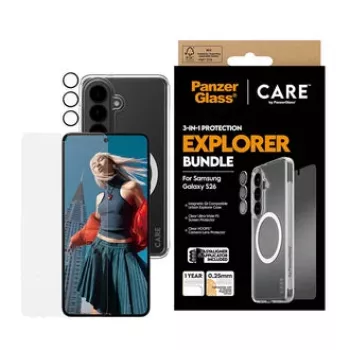 PanzerGlass CARE 3-in-1 ochrana displeja pre Samsung Galaxy S (2026) – PanzerGlass