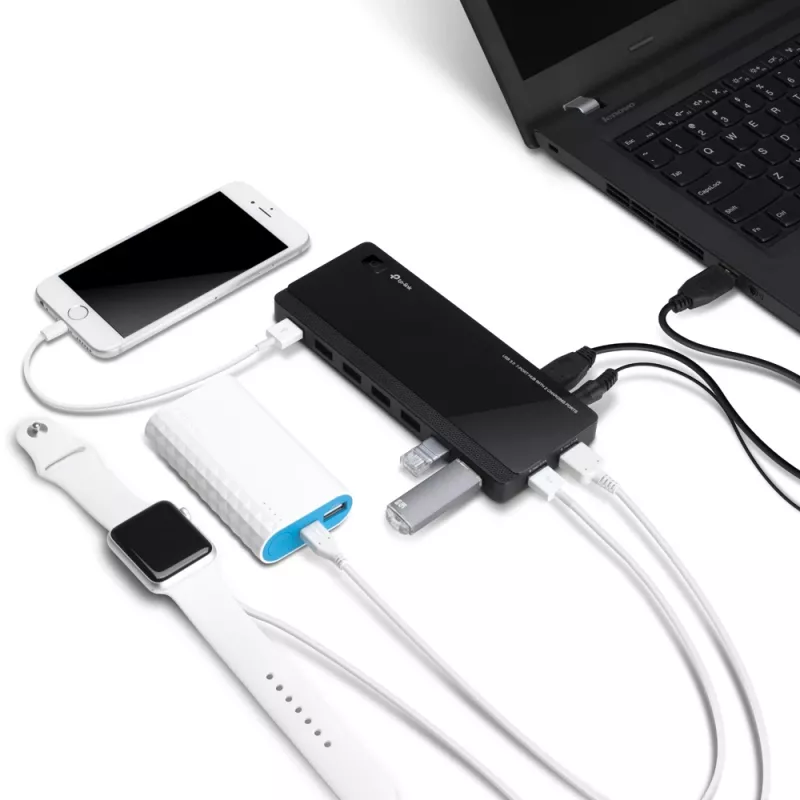 TP-Link UH720 USB 3.2 Gen 1 (3.1 Gen 1) Micro-B 5000 Mbit/s čierny