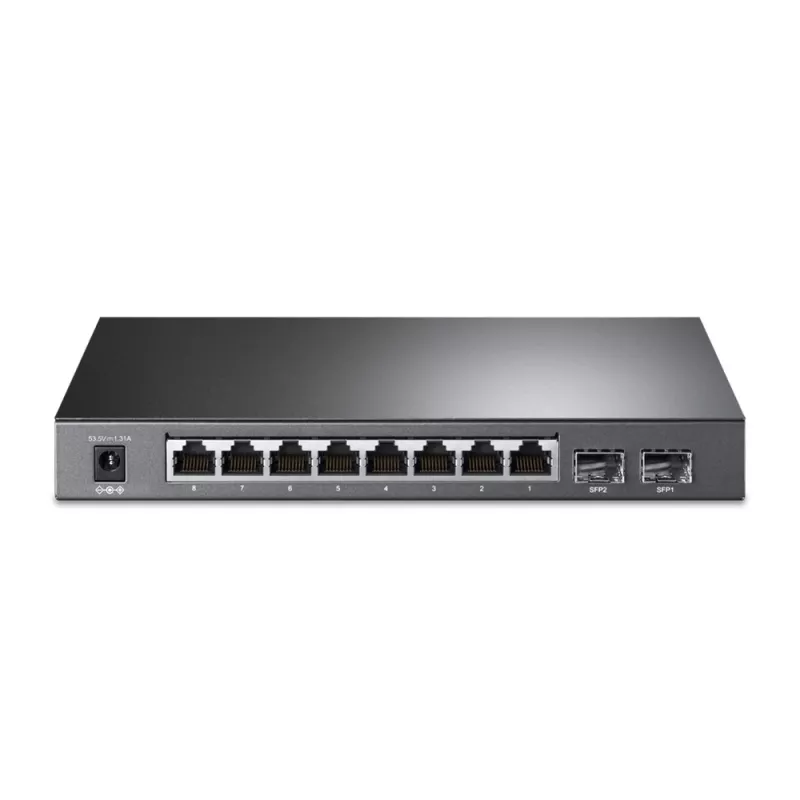 TP-Link JetStream 8-portový Gigabit Smart PoE+ switch s 2 SFP slotmi