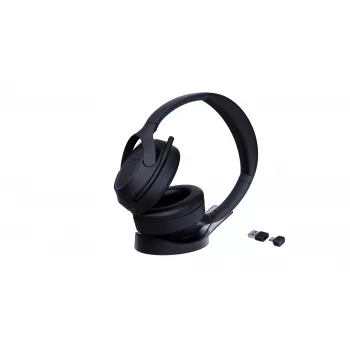 Yealink BH78 headset káblový & bezdrôtový cez hlavu hovory/hudba USB Type-C / USB Type-A Bluetooth nabíjacia stanica čierna
