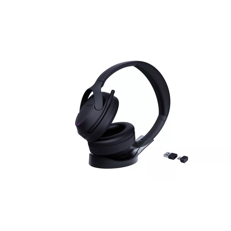 Yealink BH78 headset káblový & bezdrôtový cez hlavu hovory/hudba USB Type-C / USB Type-A Bluetooth nabíjacia stanica čierna