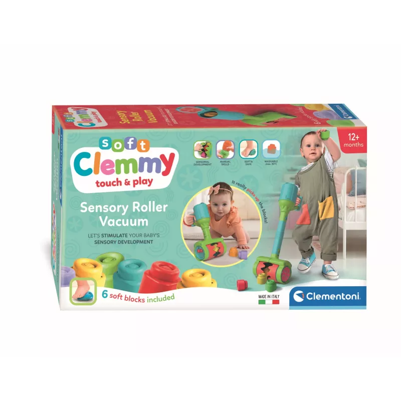 Clementoni Clemmy mäkký vysávač, stavebnica, 1 rok(y), 6 ks, 110 g