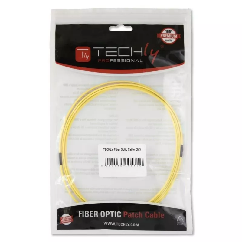 Techly SC/SC jednovidové 9/125 OS2 5m optický kábel, 5 m, OS2, SC, SC