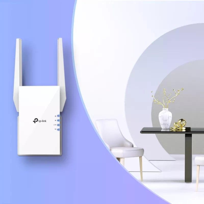 TP-Link RE505X sieťový extender sieťový vysielač a prijímač biela 10, 100, 1000 Mbit/s