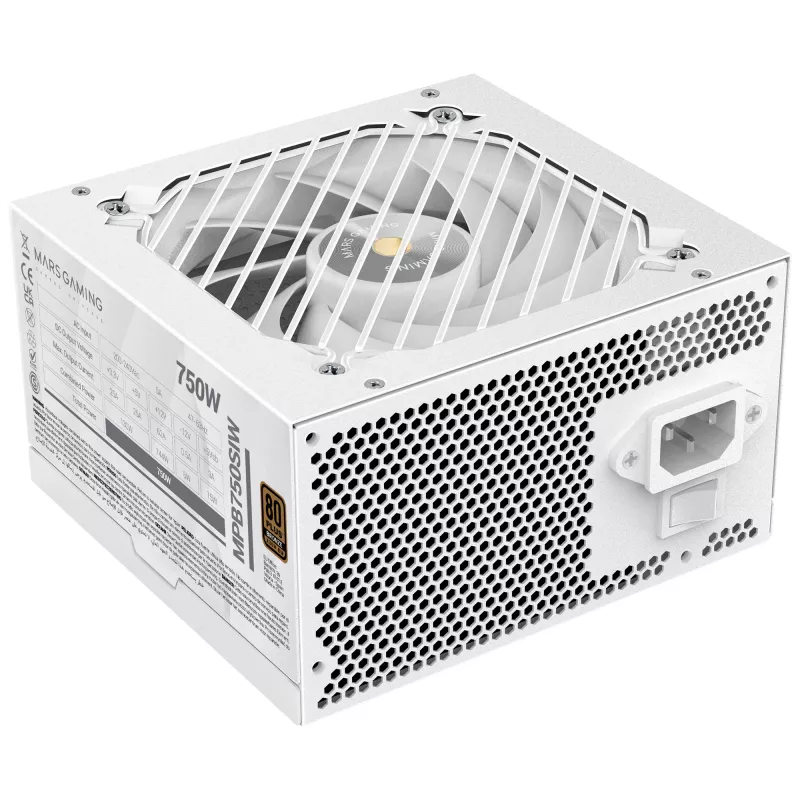 Mars Gaming MPB750SIW napájací zdroj 750 W 24-pin ATX ATX biely