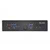 Shuttle XPC tenký barebone DS50U, Intel Celeron 7305, 2x LAN (1x 2.5Gbit, 1x 1Gbit), 1xCOM, 1xHDMI, 1xDP, 1x VGA, bez ventilátora, nepretržitá prevádzka 24/7