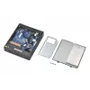 Shuttle XPC tenký barebone DS50U, Intel Celeron 7305, 2x LAN (1x 2.5Gbit, 1x 1Gbit), 1xCOM, 1xHDMI, 1xDP, 1x VGA, bez ventilátora, nepretržitá prevádzka 24/7