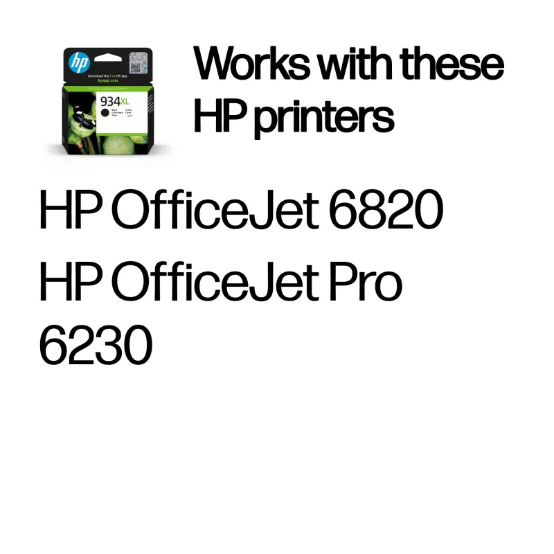 HP 934XL High Yield čierna originálna atramentová kazeta, čierna, 1 ks, 1000 strán