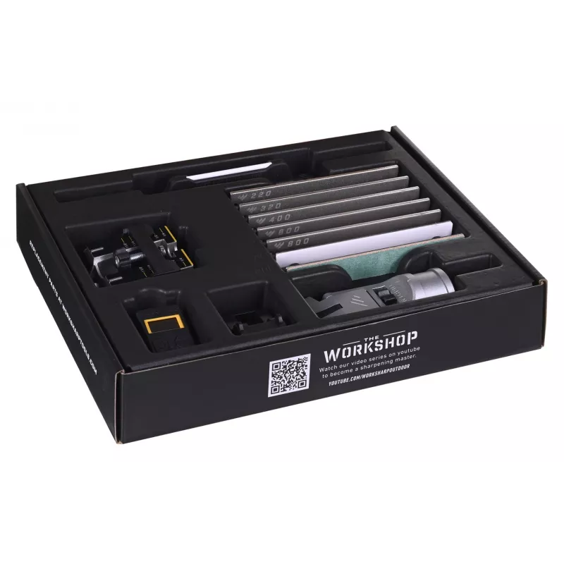 Brúska na nože Work Sharp Professional Precision Adjust 09DX068 — prievlaková brúska, nastaviteľný uhol, čierna, nylonové puzdro