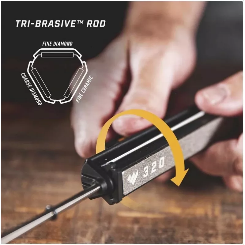Brúska na nože Work Sharp Professional Precision Adjust 09DX068 — prievlaková brúska, nastaviteľný uhol, čierna, nylonové puzdro