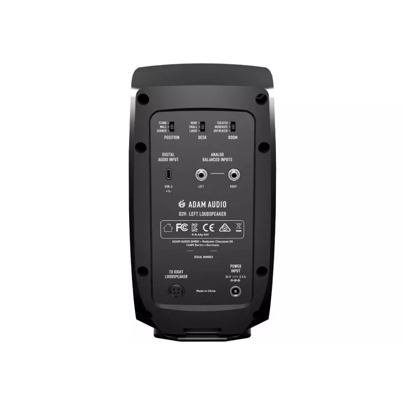 Adam Audio D3V čierna - pár štúdiových monitorov