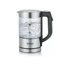 Rýchlovarná kanvica SEVERIN WK3458, 0,5 L, 1100 W, sklo a nerez, 5 nastavení teploty, bezdrôtová