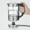 Rýchlovarná kanvica SEVERIN WK3458, 0,5 L, 1100 W, sklo a nerez, 5 nastavení teploty, bezdrôtová