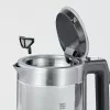 Rýchlovarná kanvica SEVERIN WK3458, 0,5 L, 1100 W, sklo a nerez, 5 nastavení teploty, bezdrôtová