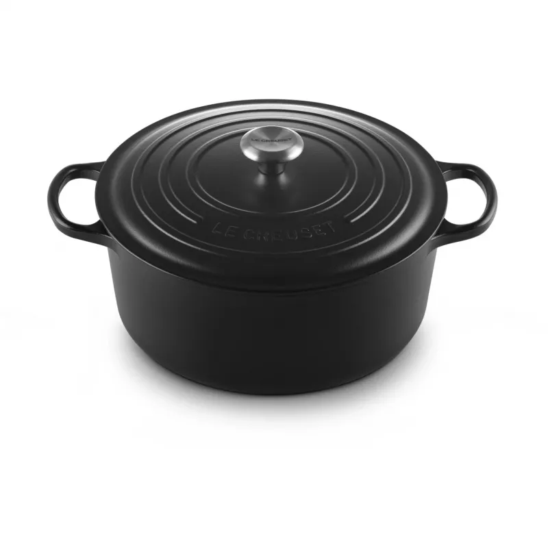 Le Creuset Signature okrúhly Dutch Oven 8,1 l čierny 30 cm