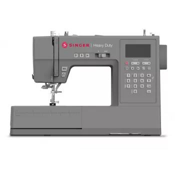 Singer HD6805C Heavy Duty počítačový šijací stroj, 586 stehov, 9 gombíkových dierok, sivý