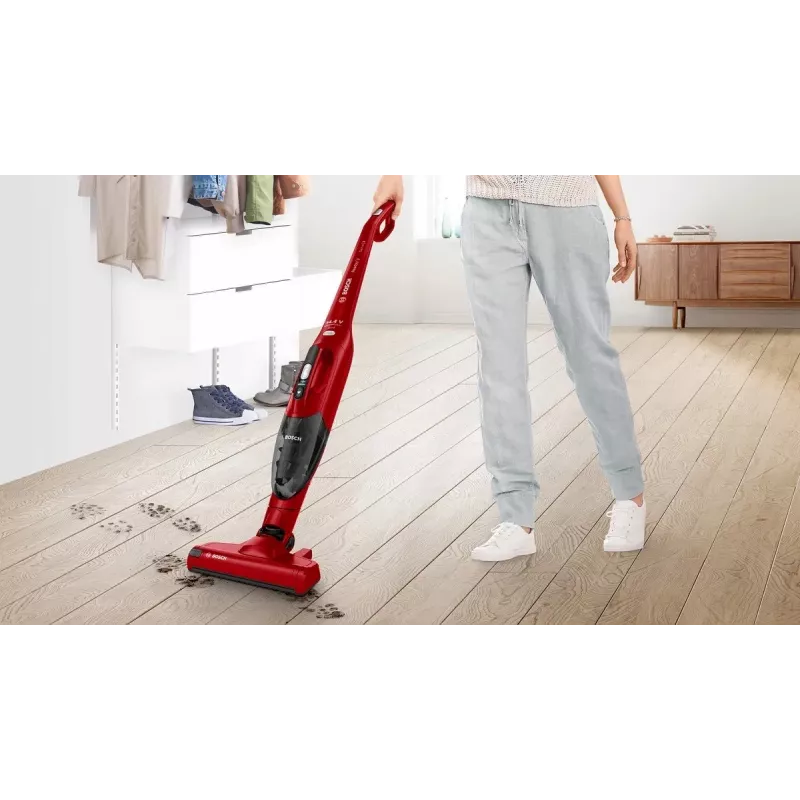 Bosch Series 2 BBHF214R 2-in-1 akumulátorový vysávač červený