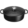 Le Creuset Signature dusací hrniec oválny 29 cm čierny