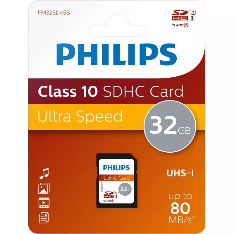 Flash pamäť Philips 32 GB UHS-I FM32SD45B/10