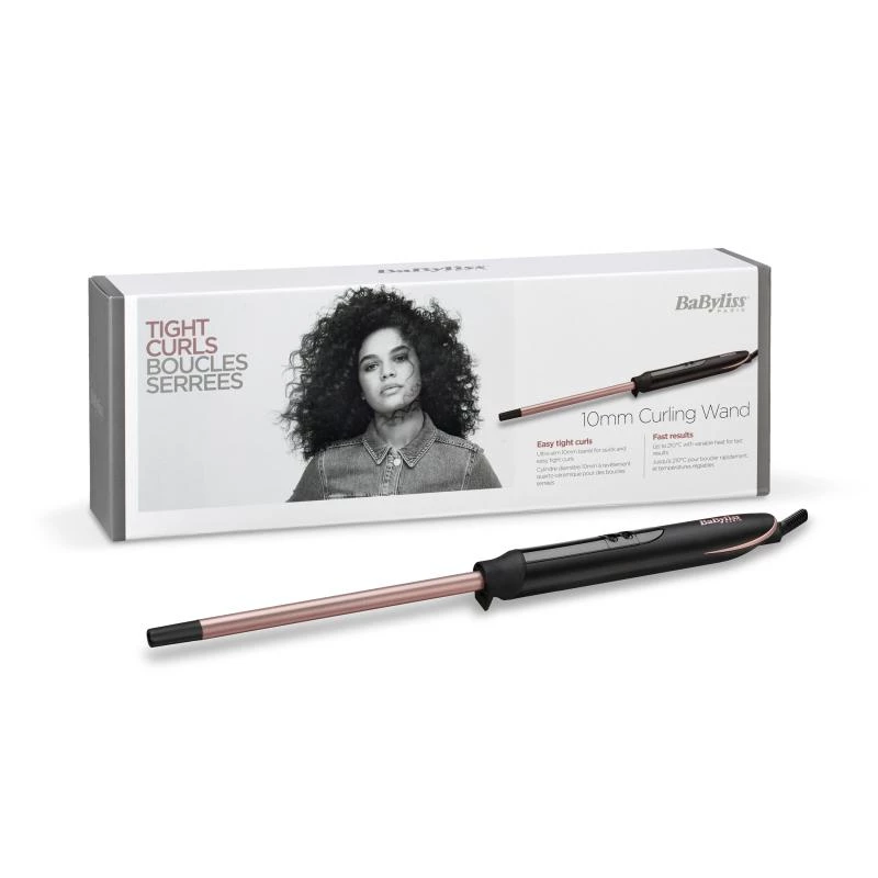 BaByliss C449E Tight Curls kulma na vlasy teplá čierna, Copper 2,5 m