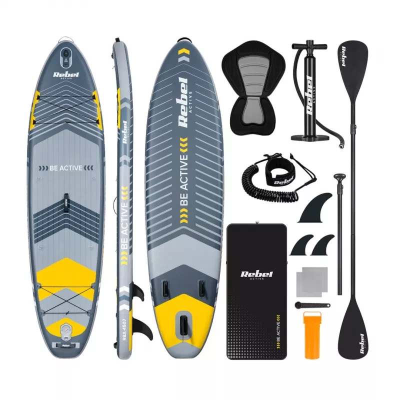 Nafukovacia doska SUP Rebel ACTIVE 350x81x15 cm set - model RBA-4500, allround-touring paddleboard