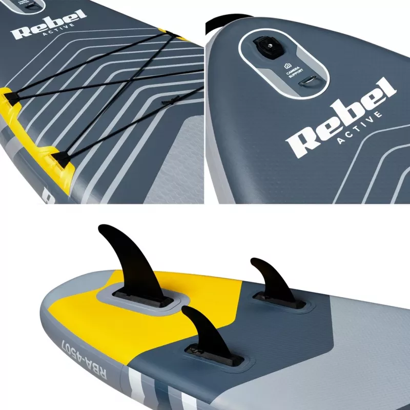 Nafukovacia doska SUP Rebel ACTIVE 350x81x15 cm set - model RBA-4500, allround-touring paddleboard