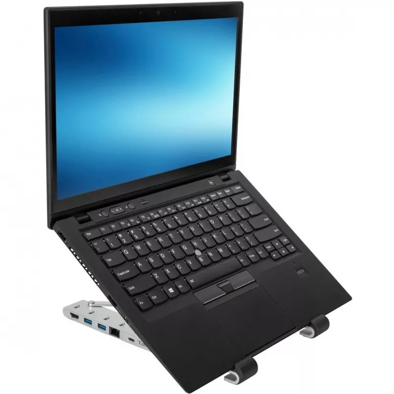 Prenosný stojan s integrovaným dockom dokovacia stanica + držiak na notebook USB-C 3.2 Gen 1 Thunderbolt 3
